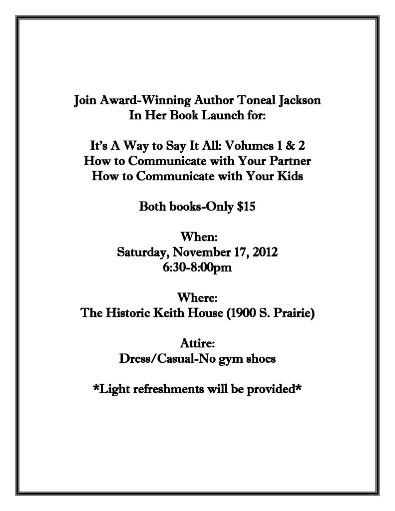 Toneal Jackson's Book Release