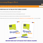 Overcome Blogger's Block Site