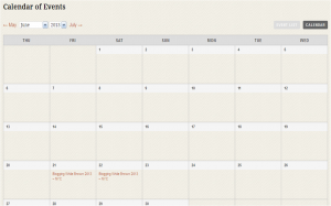 Calendar View - Marcie's Event Calendar