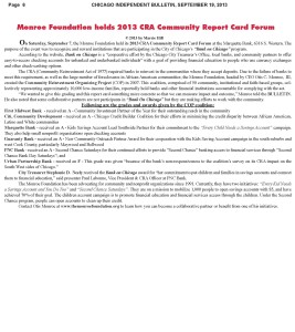 Monroe Foundation - Independent Bulletin Newspaper