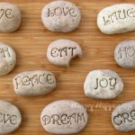 White chocolate and Oreo Cookie fudge recipe, edible serenity stones with inspirational sayings