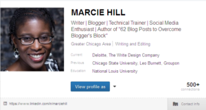 LinkedIn - Marcie Hill