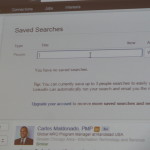 Saved Searches on LinkedIn