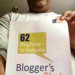 Mitch with Overcoming Blogger's Block Book