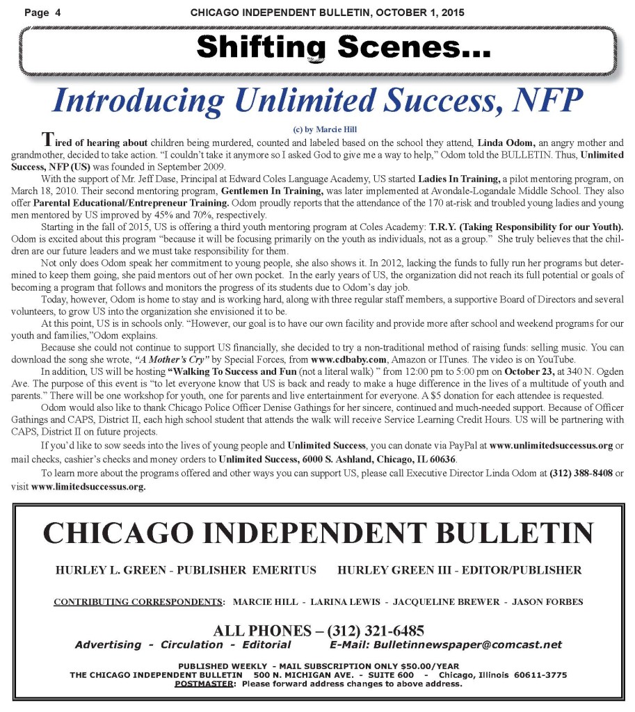 Unlimited Success NFP - Independent Bulletin Newspaper