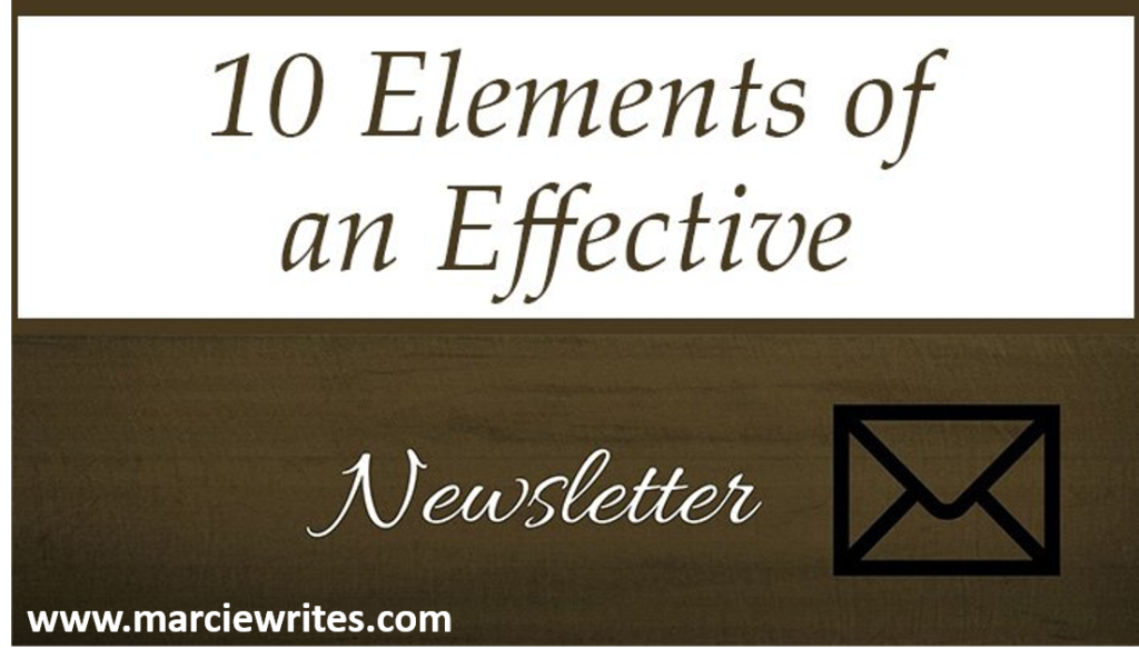 Elements of an Effective Newsletter - Marcie Writes