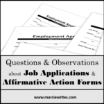 Job Applications & Affirmative Action Forms