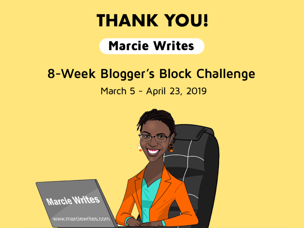 Blogger's Block Challenge - Thank you