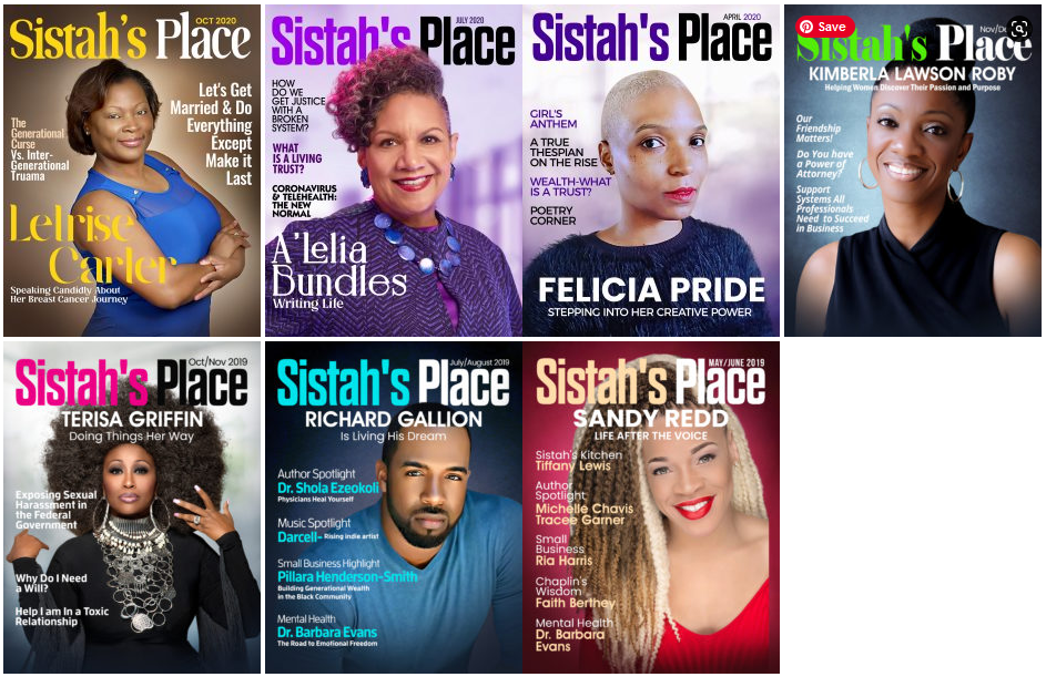 Sistah's Place Magazine Covers