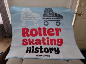 Chicago Roller Skating History table runner